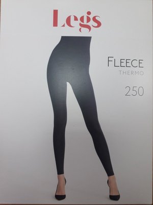 Легінси жіночі фліс 250 ден ТМ Legs 663 Fleece nero S/M, (4823092692917) В00297633 фото