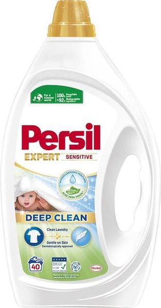 Гель для стирки Persil Expert Sensitive Deep Clean 40 циклов стирки 1.8 л (9000101566697) В00312910 фото