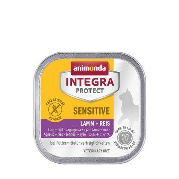 Корм ветеринарний вологий Integra Protect Sensitiv Lamb + Rice для котів з харчовою непереносимістю ягня і рис алю трай 100г (4017721868518) S1111183685 фото