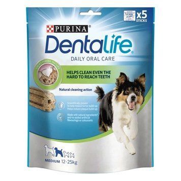 Ласощі Purina Dentalife Medium для підтримки здоров'я порожнини рота дорослих собак середніх порід 115 г (8445291615144) 000083793 фото