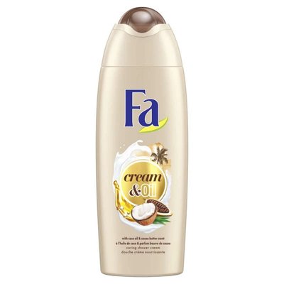 Крем-гель для душу Fa Cream&Oil з олією кокоса й ароматом какао 250 мл (3178041337328) В00309198 фото