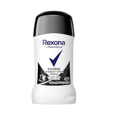 Антиперспірант-олівець Rexona Rexona Невидимий на чорному і білому 40 мл (4800888221957) В00306465 фото