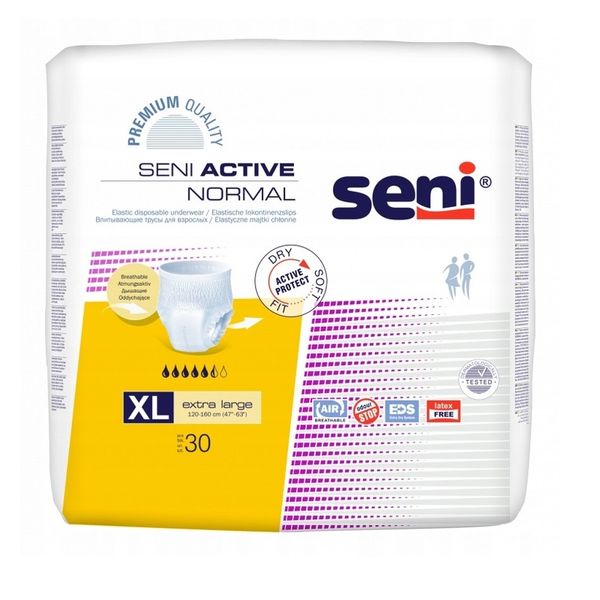 Трусы поглотительные для взрослых SENI ACTIVE NORMAL extra large 10 шт (5900516693893) В00312062 фото