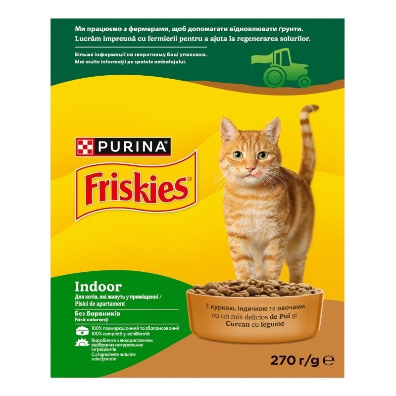 Сухой корм Purina Friskies Indoor для кошек 270 гр (7613035351820) 000071521 фото