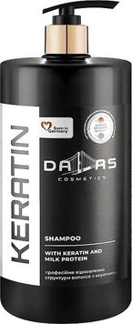 Маска для волосся Dallas з Кератином та екстрактом Молочного протеїну з дозатором 900 мл (4262396141521) В00306218 фото