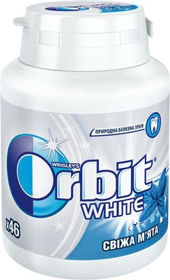 Жевательная резинка ORBIT Bottle White Freshmint в баночках 6шт*64г (4009900412865) 000029504 фото