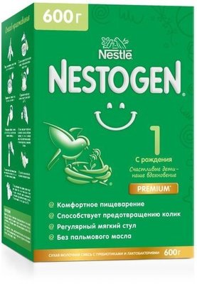 Суміш суха молочна Nestogen1 з лактобактеріями L.Reuteri для дітей з народження 600 г (7613287103680) В00287997 фото