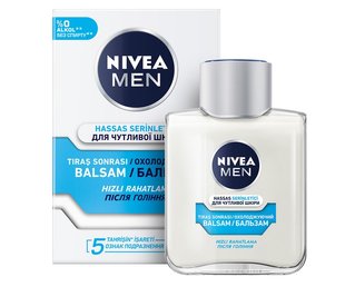 Бальзам після гоління Nivea Men Охолоджуючий для чутливої шкіри з екстрактом ромашки 100 мл (4005808914715) В00279803 фото