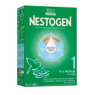 Суміш суха молочна Nestogen1 з лактобактеріями L.Reuteri для дітей з народження 600 г (7613287103680) В00287997 фото