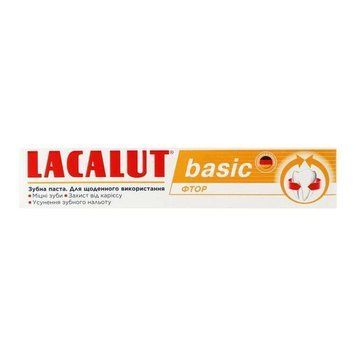 Зубная паста Lacalut Basic Фтор 75 мл (4016369693131) В00300375 фото