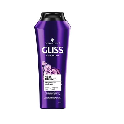 Зміцнюючий шампунь GLISS Fiber Therapy для виснаженого волосся після фарбування та стайлінгу 250 мл (40151001949990 В00036919 фото