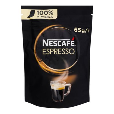 Кава розчинна Nescafe Espresso 65г (7613036644273) 000072413 фото