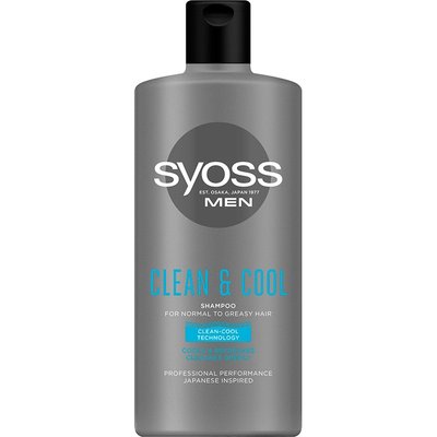 Шампунь Syoss Men Clean & Cool с Ментолом 440 мл (9000101277197) В00099211 фото