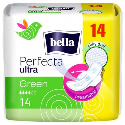 Гигиенические прокладки Bella Perfecta slim Green. (14 шт. ND)(5900516304621) В00293316 фото