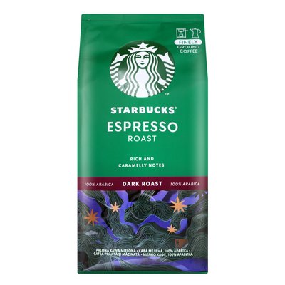 Кава Starbucks Espresso Roast мелена 200г (7613037204438) 000070257 фото