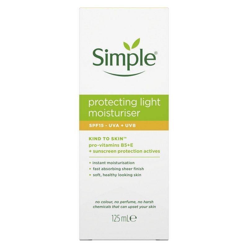 Легкий захисний крем SIMPLE Kind to Skin з SPF15 125 мл (8710908435812) В00329744_U фото