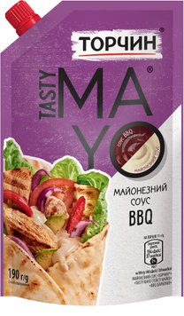 Соус майонезний Торчин Tasty Mayo BBQ 190 г (8445290706782) 000077071 фото