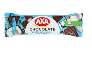 Батончик зерновий Axa Chocolate&Coconut 25 г (4820237690678) 000074282 фото