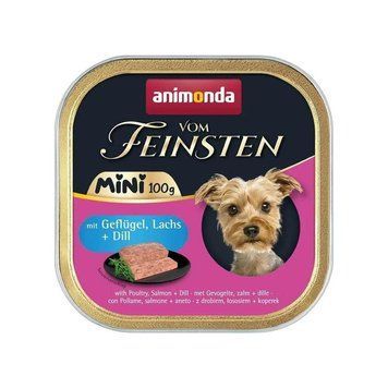 Корм влажный Vom Feinsten Adult Mini для собак мини пород с птицей, лососем 100 г (4017721823586) S1111209704 фото
