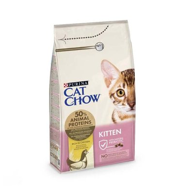 Сухий корм Purina Cat Chow Adult для кошенят з куркою 15 кг ( 599720451402) 000030040 фото