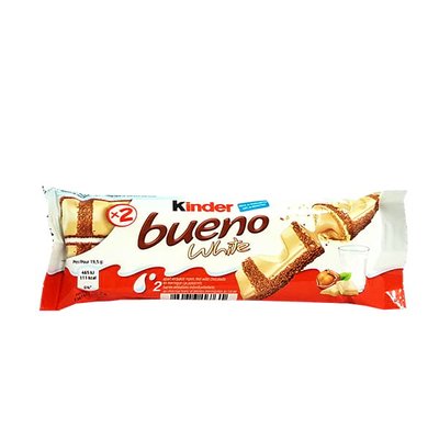 Батончик Kinder Bueno White з шоколадно-горіховою начинкою 40 г (80761761) 000035102 фото