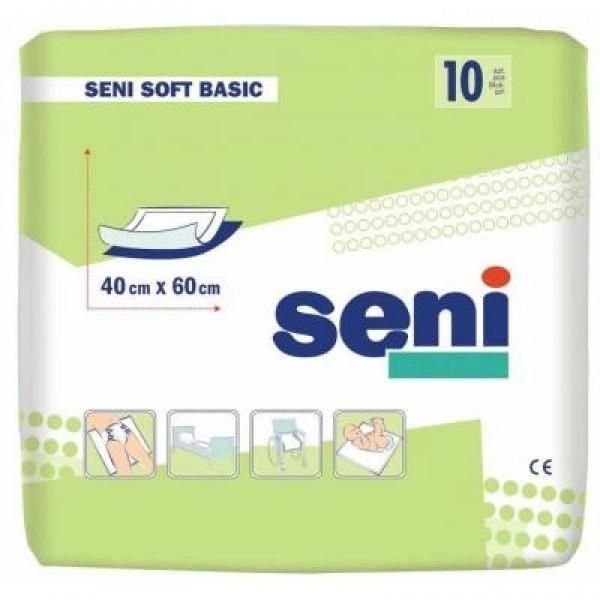 Пеленки для младенцев Seni Soft Basic 40х60 см 10 шт (5900516692445) (181105) В00189898 фото