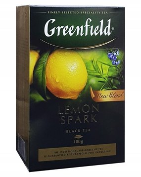 Чай Greenfield Lemon Spark Черный с Лимоном 100 г (4823096802268) 000028927 фото