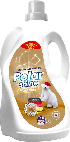 Гель для стирки Polar Shine Marseille Универсальный с добавлением марсельского мыла 5 л (4823069707439) В00303217 фото