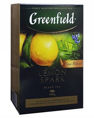 Чай Greenfield Lemon Spark Чорний з Лимоном 100 г (4823096802268) 000028927 фото