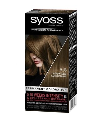 Фарба для волосся SYOSS 5-8 Горіховий Світло-каштановий 115 мл (9000100633345) В00097909 фото