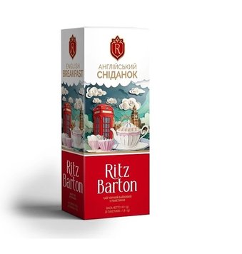 Чай Ritz Barton Английский завтрак черный байховый 25 пак * 1,8 г (4820279611013) 000079965 фото