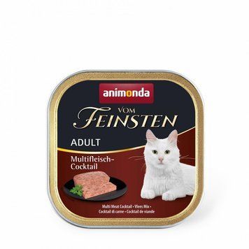 Корм влажный Vom Feinsten Adult Multi Meat Cocktail для кошек мультим ясный коктейль 100 г (4017721832045) S1111171466 фото
