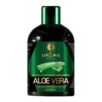 Шампунь для волосся Dallas Cosmetics Aloe Vera Hair Shampoo з гіалуроновою кислотою та олією чайного дерева 500 г (4260637729330) В00280021 фото
