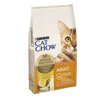 Сухий корм Cat Chow Adult для котів з куркою 15 кг (5997204514127) 000030041 фото