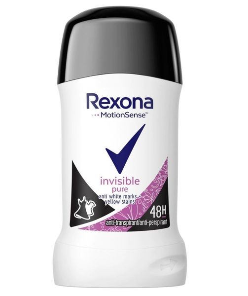 Антиперспірант-олівець Rexona Invisible Pure 40 мл (96086223) В00303056 фото