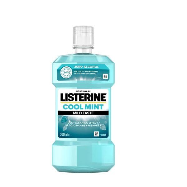 Ополіскувач для ротової порожнини Listerine Свіжа м'ята 500 мл.(3574661021775) В00302700 фото