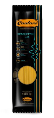 Макарони Cantare Spaghettini №14 400г (4820245300248) 000071642 фото