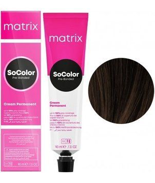 Крем-фарба для волосся Matrix SoColor Pre-Bonded 4NW 90 мл. (3474637262037) В00342451 фото