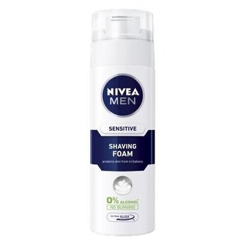 Піна для гоління Nivea Men для чутливої шкіри з екстрактом ромашки 200 мл (4005808588824) В00279802 фото