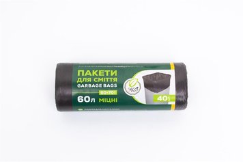 Пакеты для мусора ЭКО 60л/40шт (4820127251187) В00315153 фото