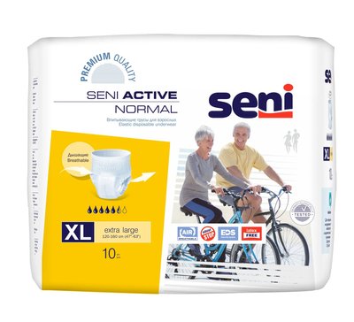 Підгузки-трусики для дорослих Seni Active Normal Extra Large 10 шт. (5900516693060) В00189458 фото