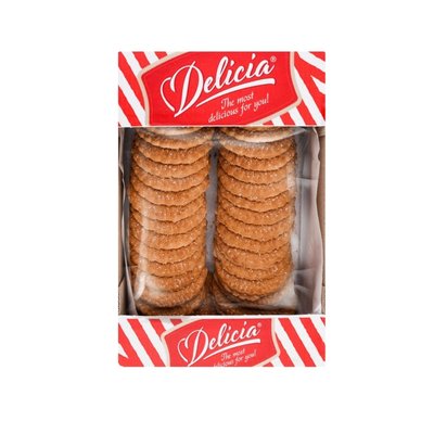 Печиво Delicia Мальвіна здобне з вершковим смаком 0.35 кг. (4823102504537) 000069711 фото