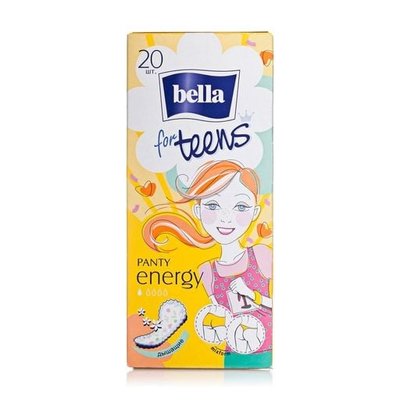 Щоденні гігієнічні прокладки Bella for Teens: Ultra Energy 20 шт (5900516311636) В00191346 фото