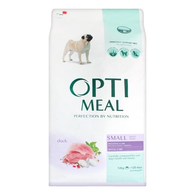 Сухой корм Optimeal для собак малых пород Optimeal со вкусом утки 12 кг (4820083905520) 000024654 фото