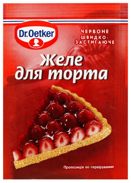 Желе Dr.Oetker Червоне 9 г (5941132002188) 000027871 фото