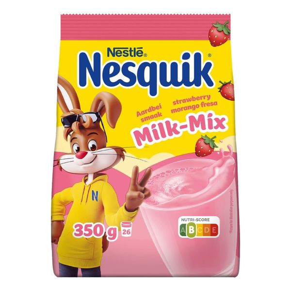 Молочный коктель Nesquik Milk-Mix со вкусом клубники 350 г (8445291306288) 000079387 фото