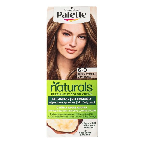 Краска для волос Palette Naturals 6-0 Темно-русый 110 мл (3838824171326) В00292104 фото