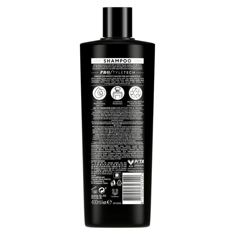 Шампунь Tresemme Repair and Protect 400 мл. (8710522323120) В00329288 фото