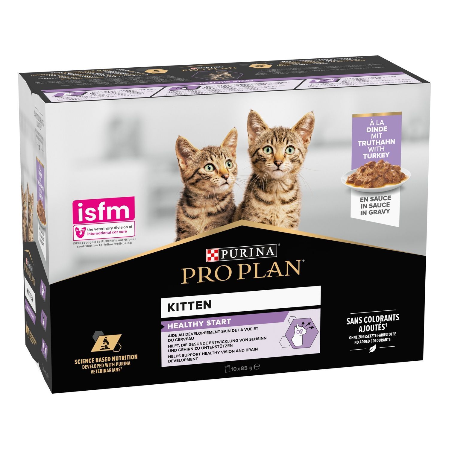 Влажный корм Purina Pro Plan Veterinary Diets Junior Nutrisavour Кусочки с индейкой для котят 10 шт х 85 г (7613034767646) 000078645 фото