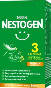 Суміш суха молочна Nestogen3 з лактобактеріями L.Reuteri для дітей з 12 місяців 300 г (7613287106360) В00139008 фото